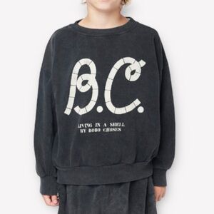 Bobo Choses Sail Rope Print Sweatshirt Unisex Dark Gray NWT